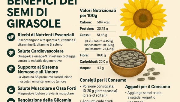 Benefici dei Semi di Girasole