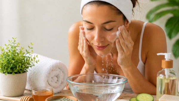 Pulizia viso naturale