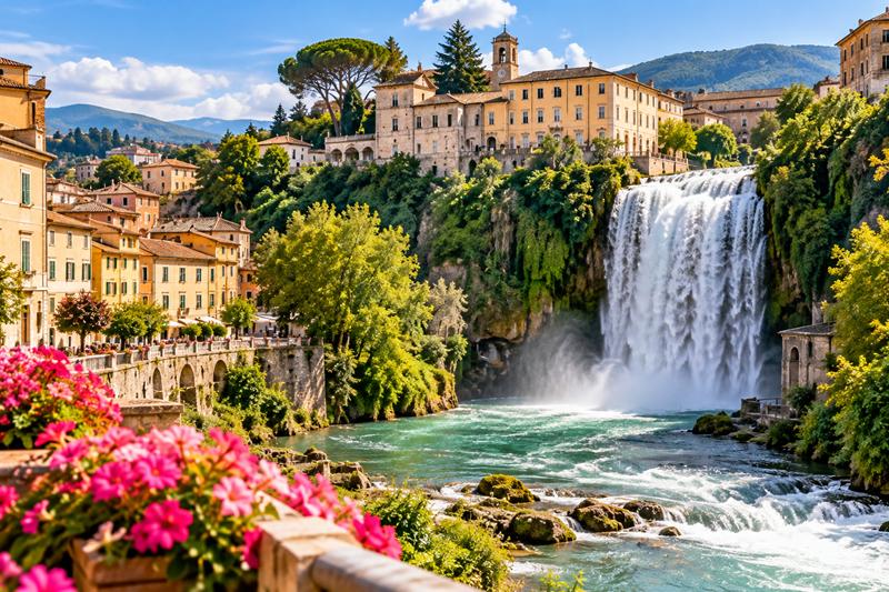 Isola Liri e la cascata