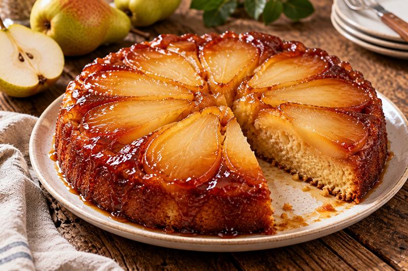 Torta rovesciata di pere