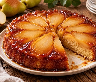 Torta rovesciata di pere